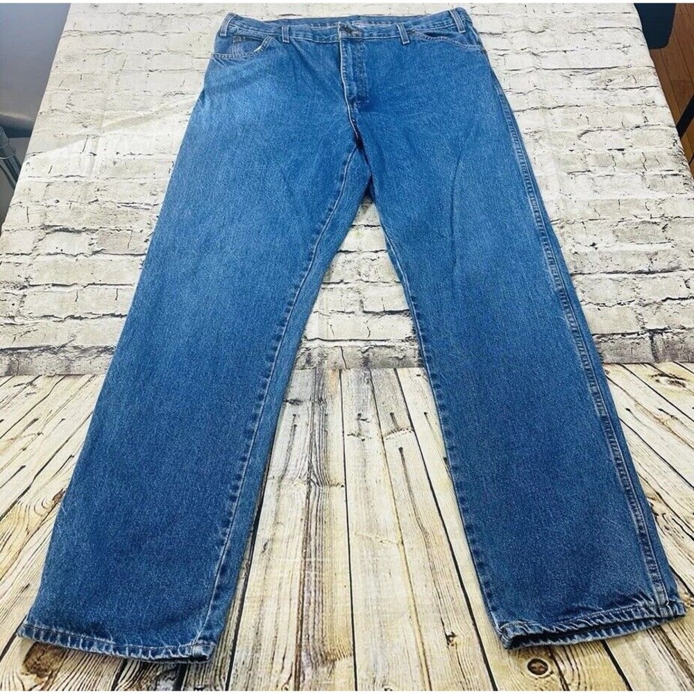 Dickies Jeans Men’s 38x34 Blue Denim Straight‎ Regular Worker Pants